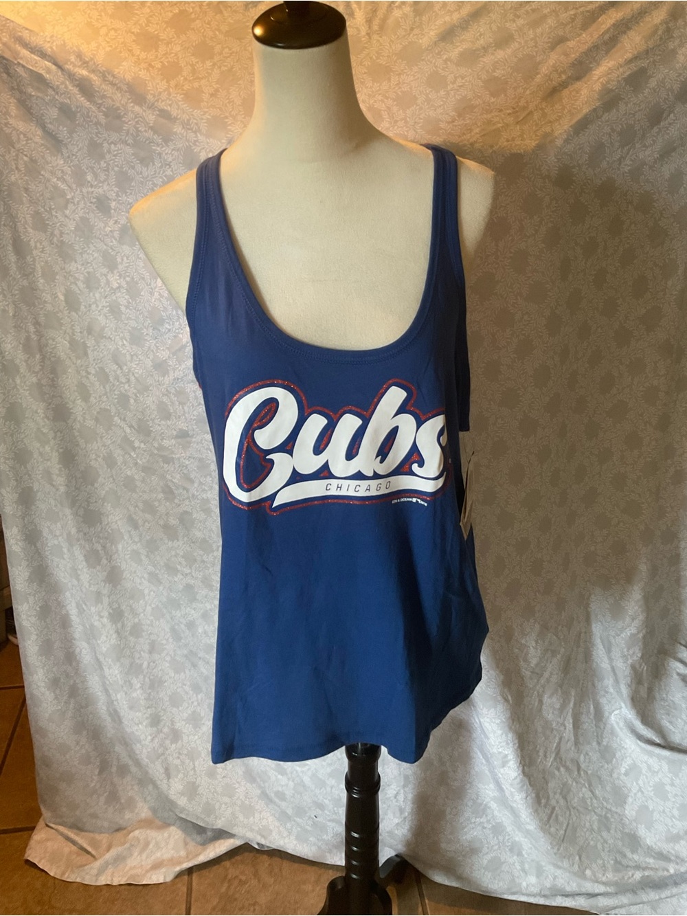 New Era Women's Royal Blue Chicago 'Cubs' Graphic Tank